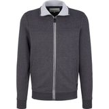 Tom Tailor Cutline Sweat Jacket Sweatshirt Grijs Man