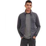 Tom Tailor Cutline Sweat Jacket Sweatshirt Grijs Man