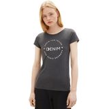 TOM TAILOR DENIM - Shirt - Antraciet - 2 Pack - Kwartmouw