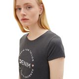 TOM TAILOR DENIM - Shirt - Antraciet - 2 Pack - Kwartmouw