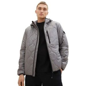 TOM TAILOR-denim Denim gewatteerde herenjas met capuchon