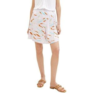 TOM TAILOR Mini-rok voor dames met patroon, 31762 - Lila Abstract Leaf Design, 44