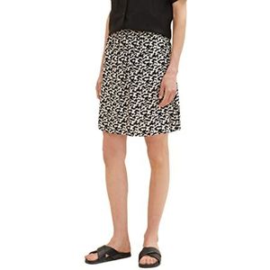TOM TAILOR Dames 1036849 Rock, 32148 Zwart Small Abstract Design, 44, 32148 - Zwart Small Abstract Design, 44