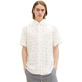 Overhemd - Viscose - Ronde Zoom - Kwartmouw - All-over Patroon