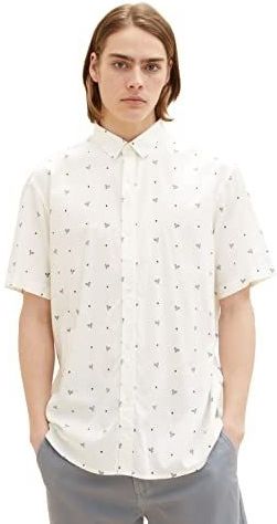 Overhemd - Viscose - Ronde Zoom - Kwartmouw - All-over Patroon