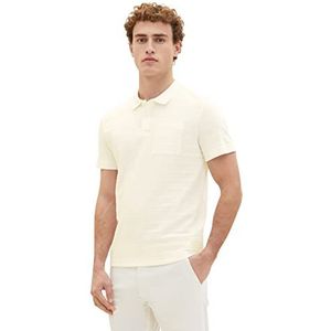 TOM TAILOR 1036347 Poloshirt voor heren, 10332-Off White, M, 10332 - Off White, M