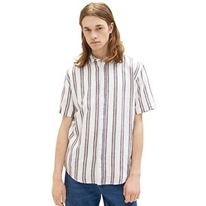 TOM TAILOR relaxed striped shirt Heren Overhemd - Maat M