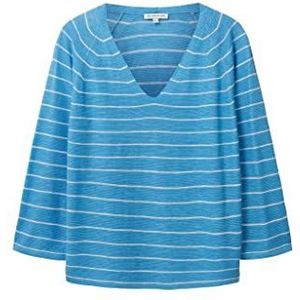 TOM TAILOR dames truien, 31724 - Blue Offwhite Streep, 3XL