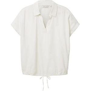 TOM TAILOR Dames 1036690 blouse, 10315-Whisper White, 38, 10315 - Whisper White, 38