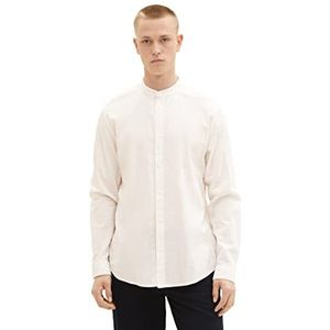 TOM TAILOR Denim Basic overhemd voor heren, 12906 - Wool White, XXL