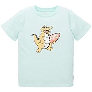 TOM TAILOR Jongens 1036055 Kinder T-Shirt, 31667-Light Aqua, 128/134, 31667 - Light Aqua, 128 cm