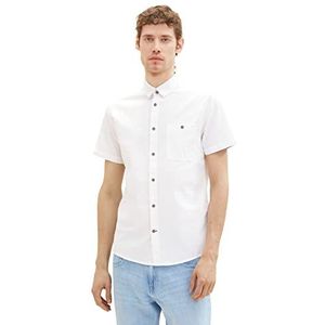TOM TAILOR Heren 1038457 hemd, 20000-wit, XL, 20000 - wit, XL