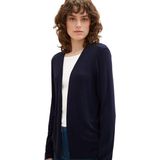 TOM TAILOR - Basic Zomercardigan - Sky Captain Blue - Licht Gebreid Jersey