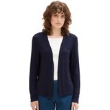 TOM TAILOR - Basic Zomercardigan - Sky Captain Blue - Licht Gebreid Jersey