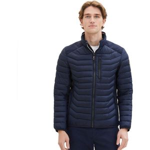 TOM KLEERMAKER hybride gewatteerde herenjas met opstaande kraag