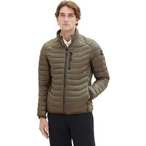 TOM KLEERMAKER hybride gewatteerde herenjas met opstaande kraag