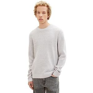 TOM TAILOR Denim Herentrui, 15398 - Light Stone Grey Melange, XL