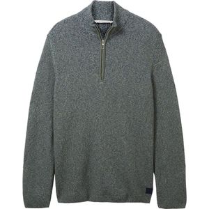 Tom Tailor - Knitted Mouline Melee - Trui - Groen