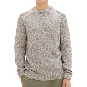 Tom Tailor - Ronde hals Trui - Heren - Camel - Katoen - 1038246