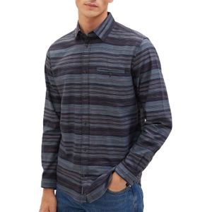 Tom Tailor Donkerblauw Gestreept Shirt - 1037437