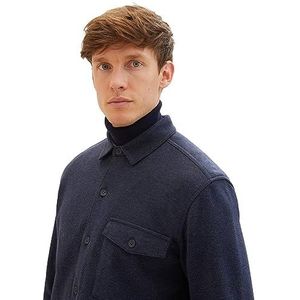 TOM TAILOR Herenhemd, 32850 - Blue Classic Melange, S