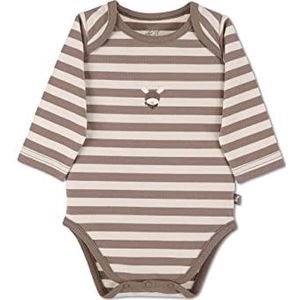 Sterntaler Babyjongens GOTS lange mouwen Emmi Body, bruin, 50