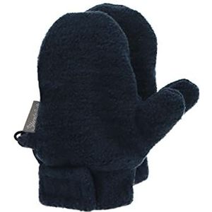 Sterntaler Baby Unisex kinderen wanten melange handschoen - baby wanten winter, baby handschoenen - gevoerd met katoenen fleece - groen, marineblauw, 1