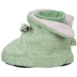 Sterntaler Baby Jongens Slippers Baby Babylaarzen Melange Babyschoentje - Slippers Baby - Mid-Top Babyschoen met Rubberen Zool - Groen, groen, 16 EU