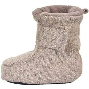 Sterntaler Babypantoffels voor jongens, baby melange babyschoen - pantoffels baby - mid-top babyschoen met antislip kunststof zool - middenblauw, beige, 20 EU