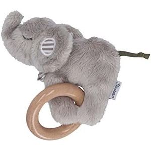 Sterntaler Baby Unisex grijpende baby speelfiguur met grijpring olifant Eddy - baby grijpende grijpjes voor baby's - grijs