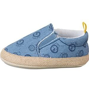Sterntaler Babyschoenen voor jongens, leeuw, platte slipper, blauw, 18 EU