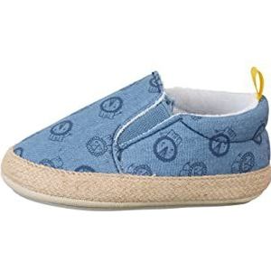 Sterntaler Babyschoen Leeuw Platte Slipper, Middelblauw, 16 EU, blauw, 16 EU