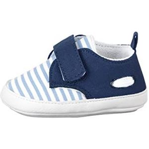 Sterntaler Babyschoenen voor jongens met strepen, platte slipper, blauw, 18 EU, blauw, 18 EU