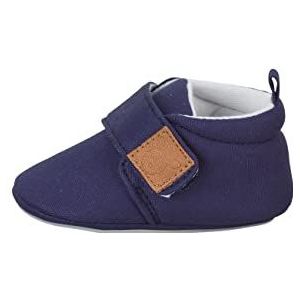 Sterntaler Uniseks babykruipschoen effen platte slipper, marine, marineblauw, 17/18 (6-12 Months)