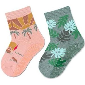Sterntaler Unisex kinderen FLI Air DP palmen + bladeren sokken, roze, normaal, roze