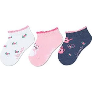 Sterntaler Sneaker sokken 3-pack kat wit