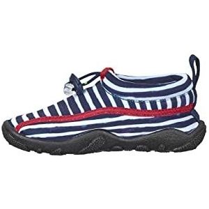 Sterntaler Baby-jongens waterschoen schildpad platte slippers, marineblauw, 24 EU