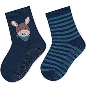 Huissokken - Groen - Pluche Zool - Antislip Rubberen Applicatie