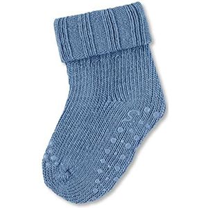 Sterntaler ABS-kruipsokken, wol, kindersokken, uniseks, middenblauw, 18