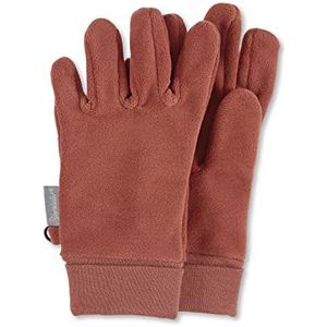 Sterntaler Uniseks vingerhandschoenen voor kinderen van microfleece, met elastische manchetten, bruin, 2