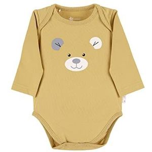Sterntaler Elia Bodysuit voor baby's, met lange mouwen, ijsbeer, Geel.