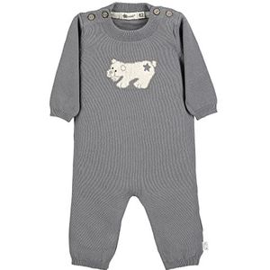 Sterntaler Uniseks baby gebreide overall ijsbeer Elia eendelig, grijs, 62 cm