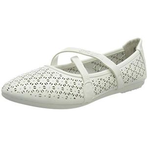 TOM TAILOR 1172501 Ballerina's voor dames, Wit, 37 EU