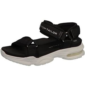 Tom Tailor 5375501 sandalen, zwart, 34 EU, zwart, 34 EU