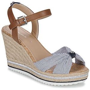 TOM TAILOR Sandalen voor dames, Navy Silver, 41 EU