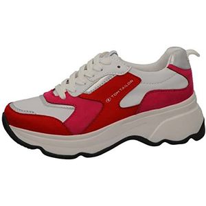 TOM TAILOR 5391405 Sneakers voor dames, rood-wit, 41 EU, rood/wit., 41 EU