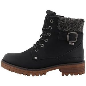 Tom Tailor - Winterlaarzen - Zwart - Werkschoenen - Hiking Boot met Blokhak