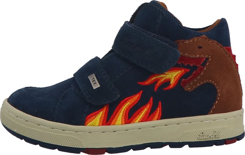 Draak/Navy - Klittenband Laarzen - TEX-uitrusting - Rond Neus - Fleece Binnenzool