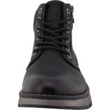 Veterschoen - Zwart - Textiel - Gevoerde Schacht - Vetersluiting