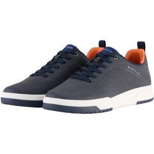 Vrijetijdsschoen - Navy - Veterschoen met Perforatie - Plateau Hak